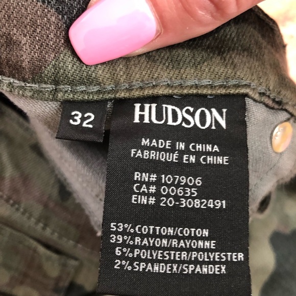NWT Hudson camo high waisted jeans 32 NWT - Picture 5 of 6